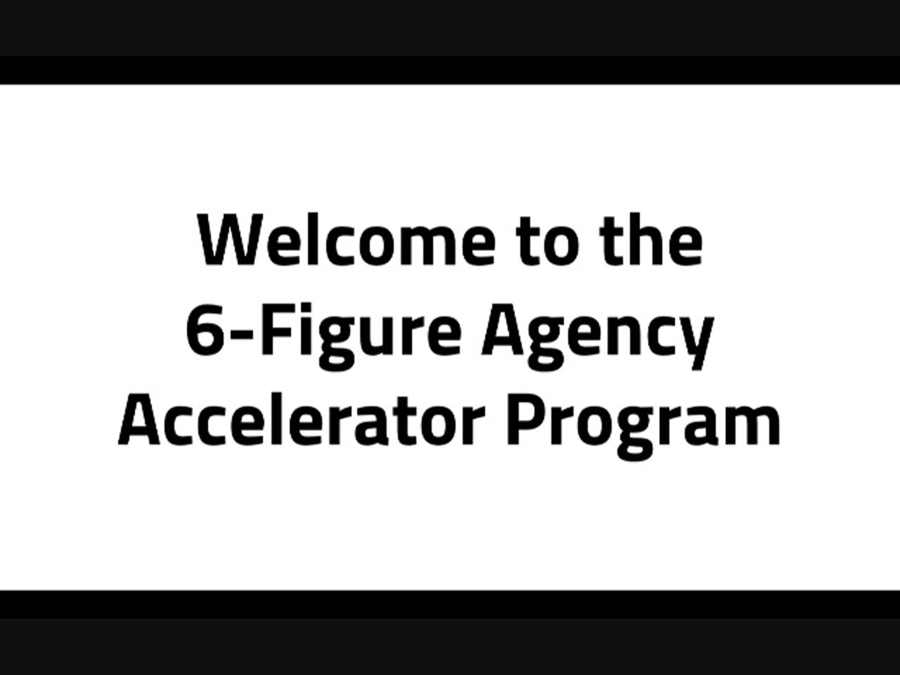 Welcome to the Program!